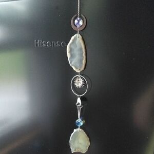 Elegant Silver and Grey Sun Catcher
